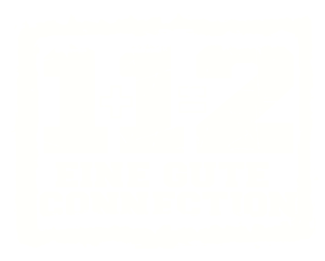 1+1=2 – eine gute Connection (Kampagnenlogo)